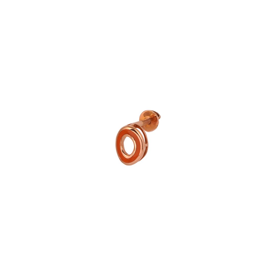 18kt rose gold eartops