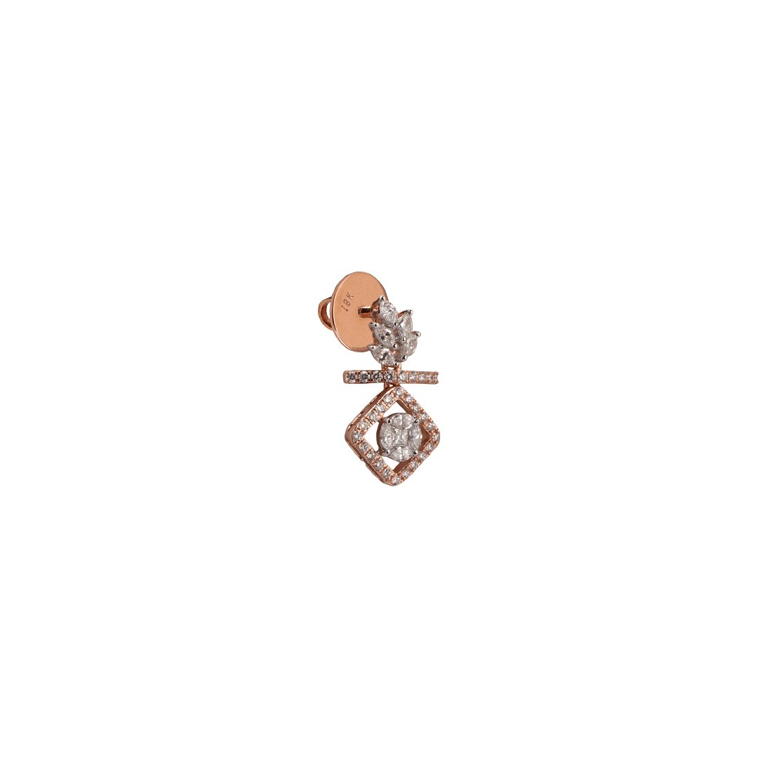 Diamond Earring Open Setting 18kt