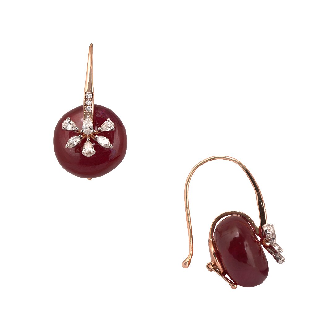 Diamond Earring Open Setting 18kt