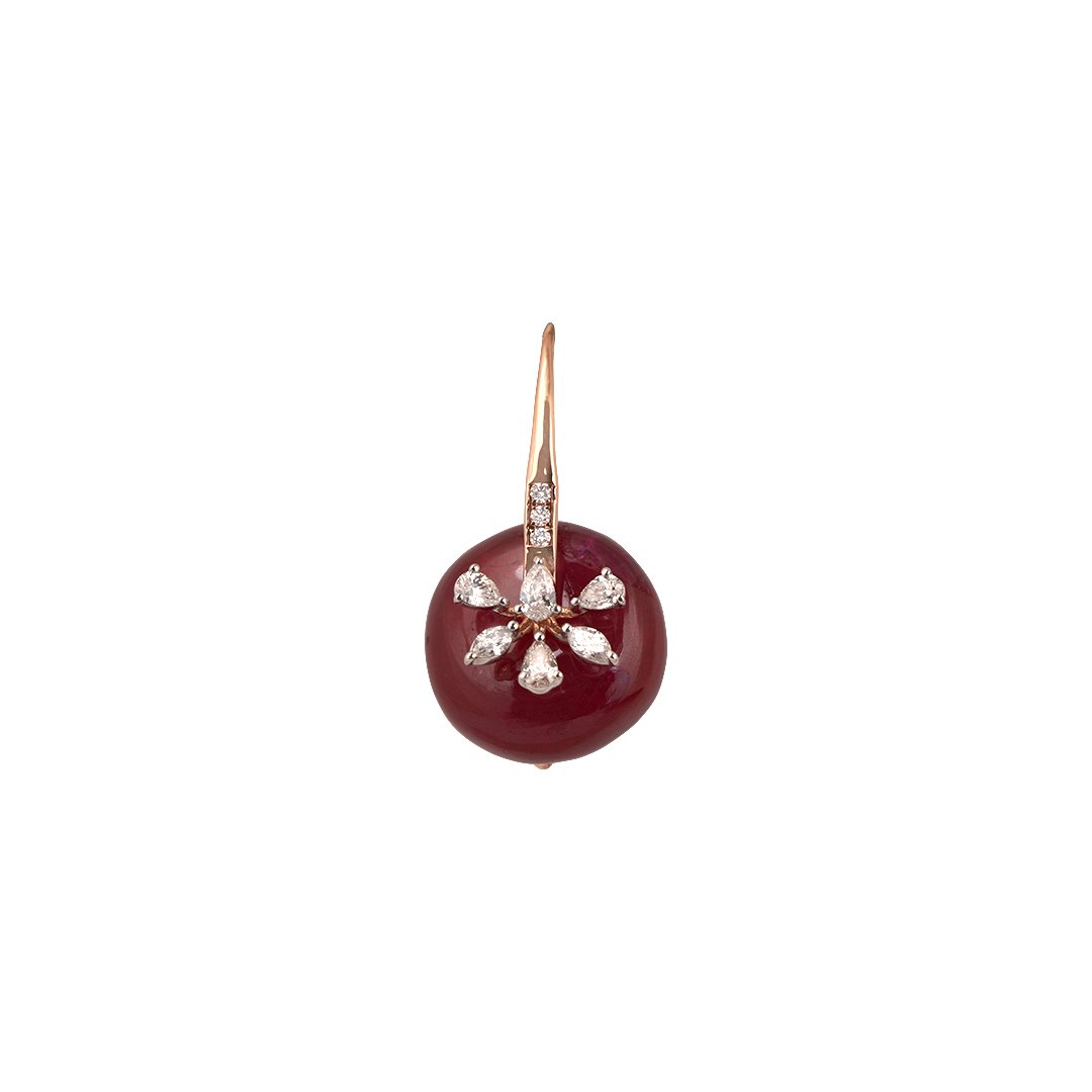 Diamond Earring Open Setting 18kt