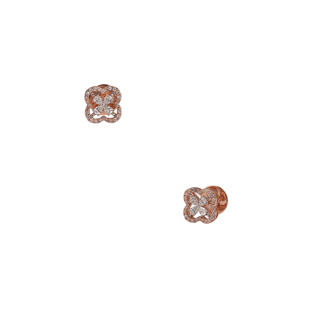 Diamond Earring Open Setting 18kt