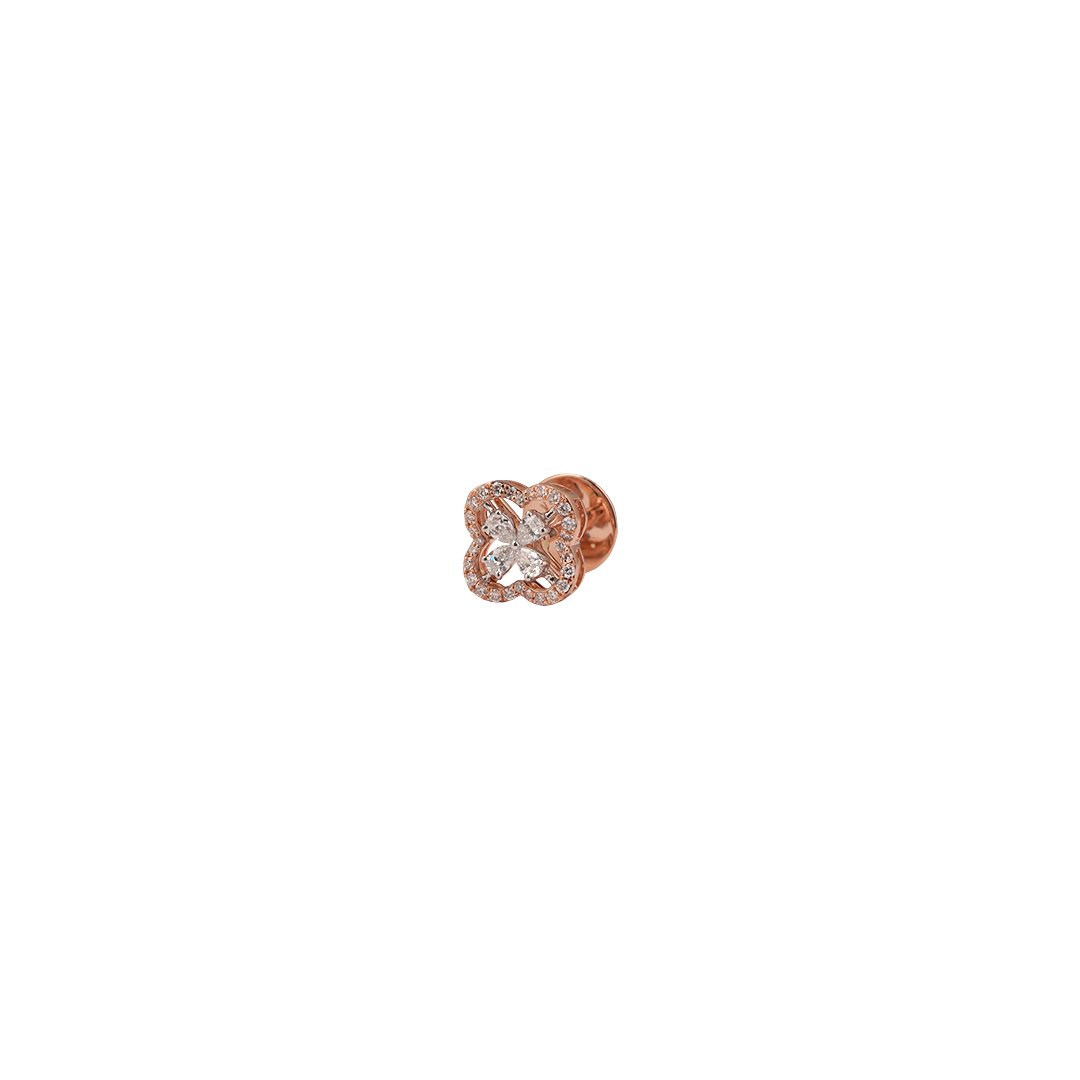 Diamond Earring Open Setting 18kt