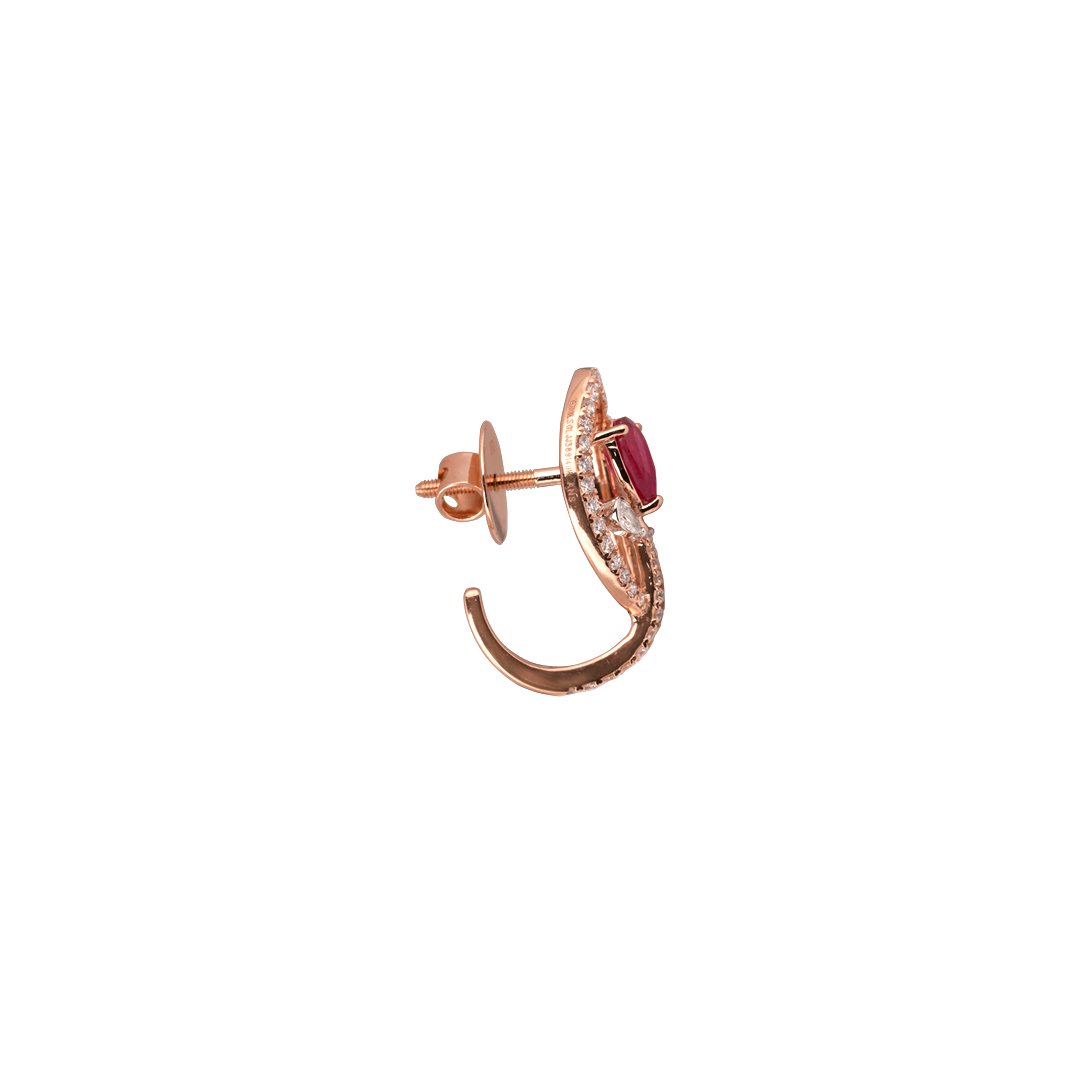 Diamond Earring Open Setting 18kt