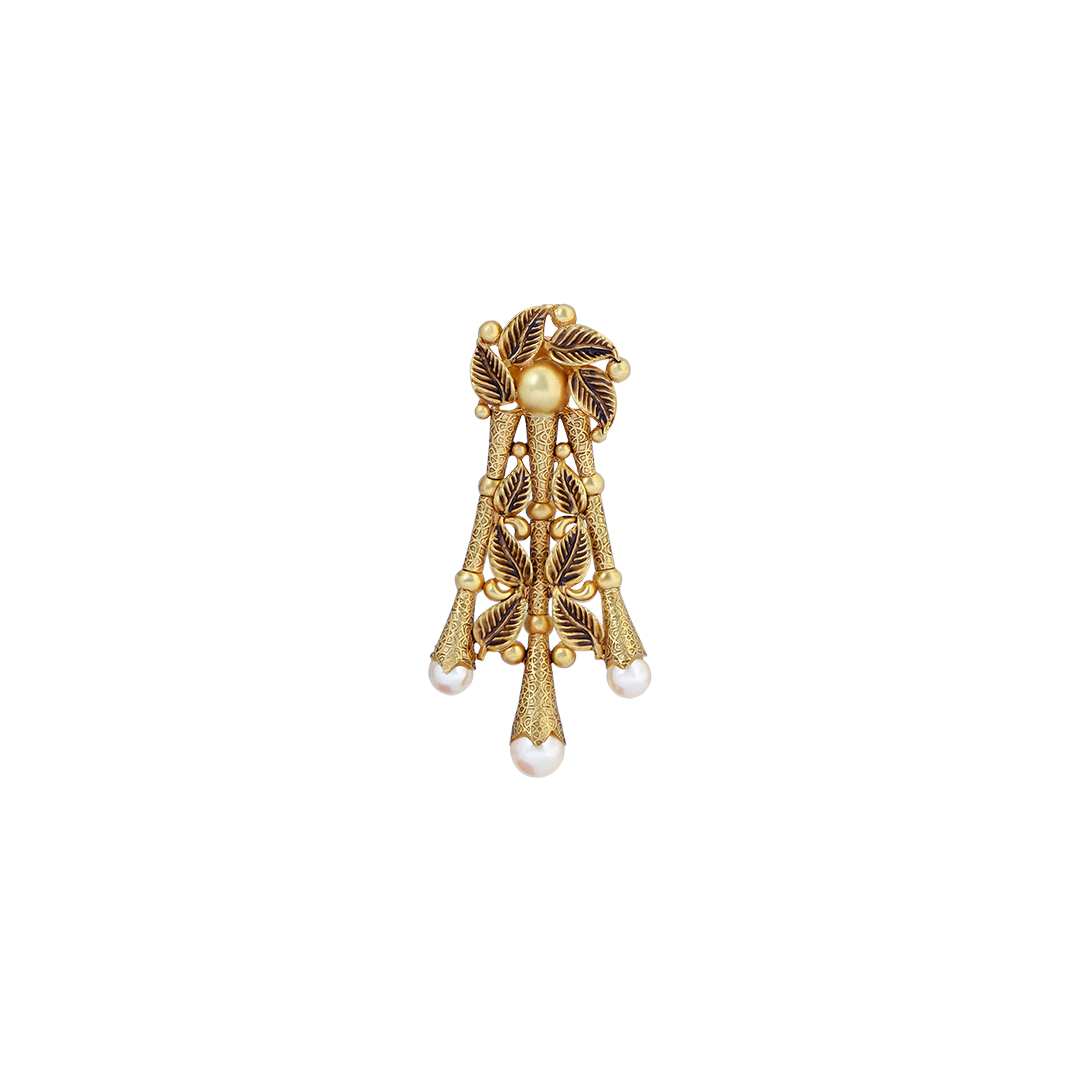 Designer Antique Earrings With Pearls