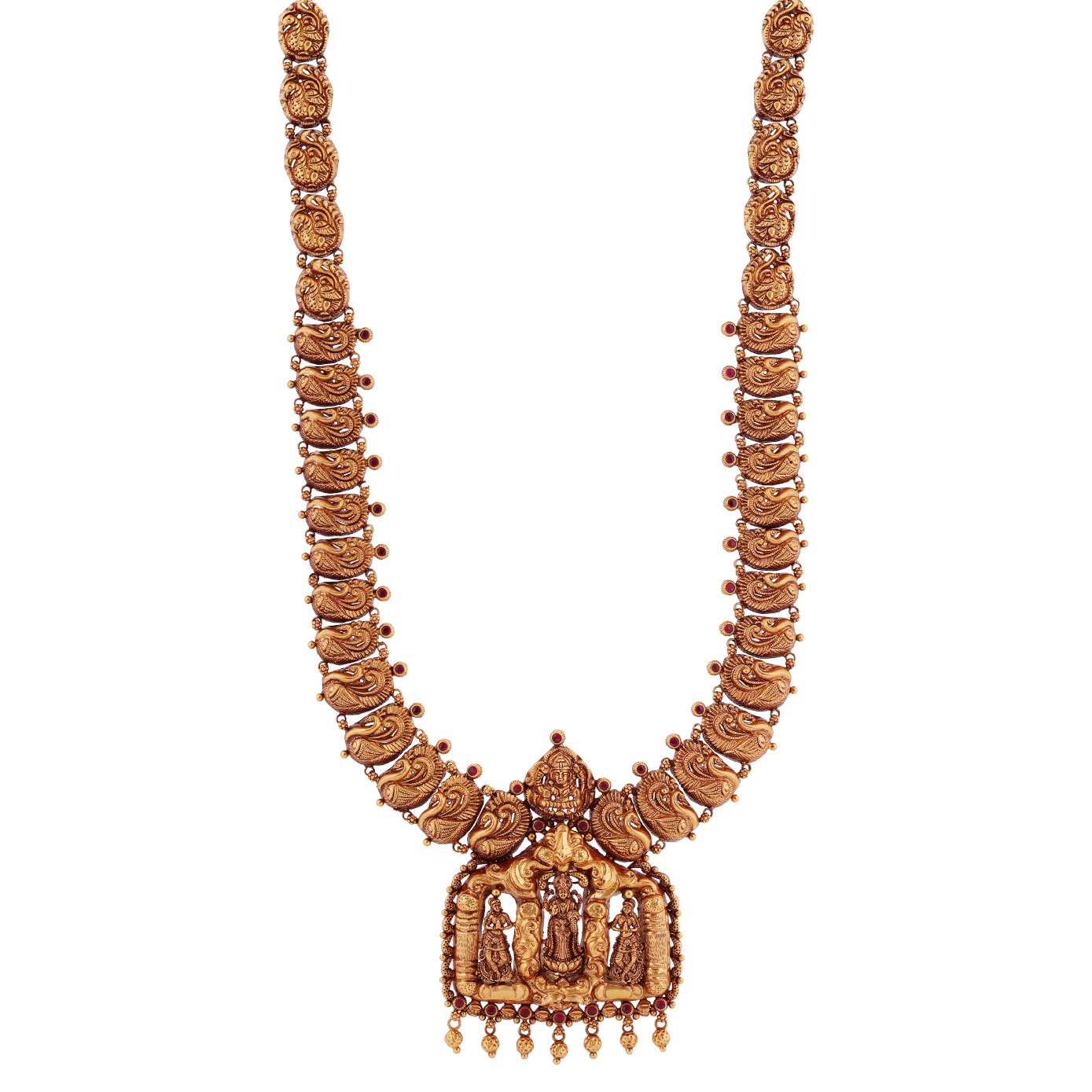 Mayur - Peacock Motif Gold Haram