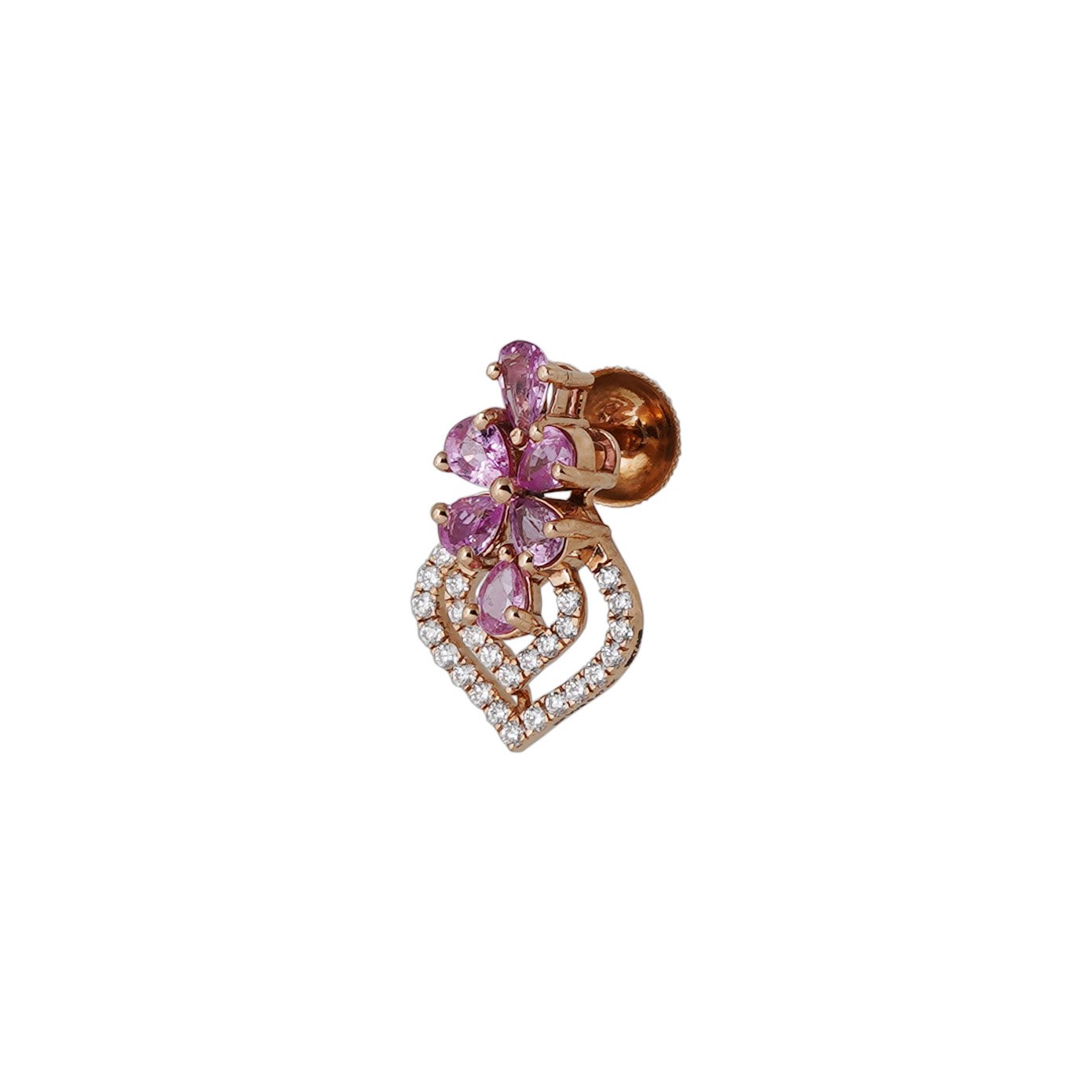 Diamond Earring Openset 18kt
