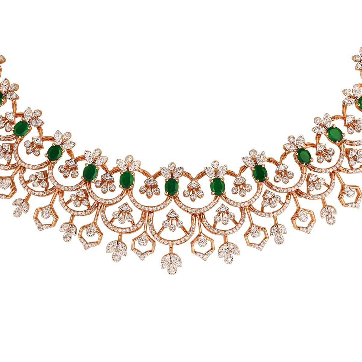 Diamond Necklace Open setting 18kt