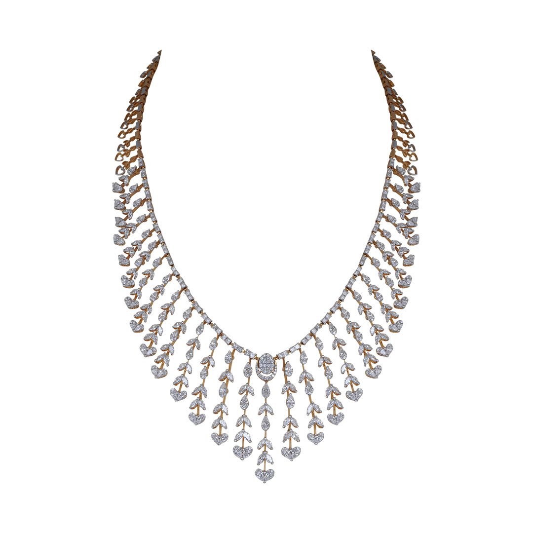 Diamond Necklace Open Setting 18kt