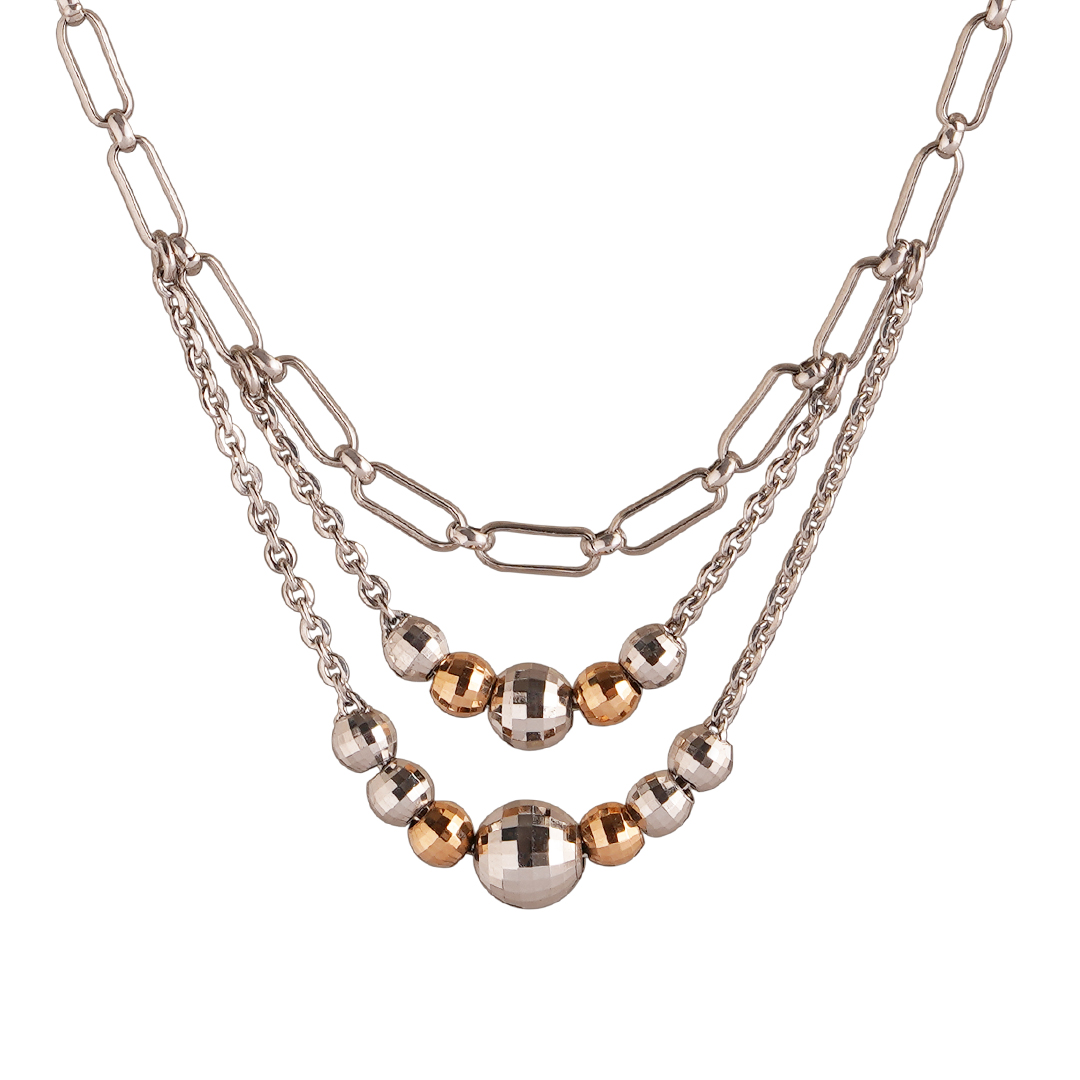 Platinum Necklace with gold tinge