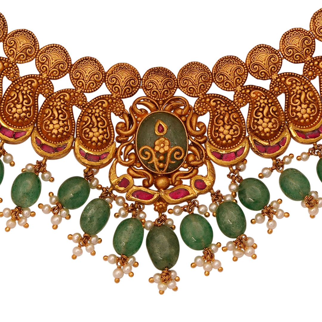 Antique stone Necklace