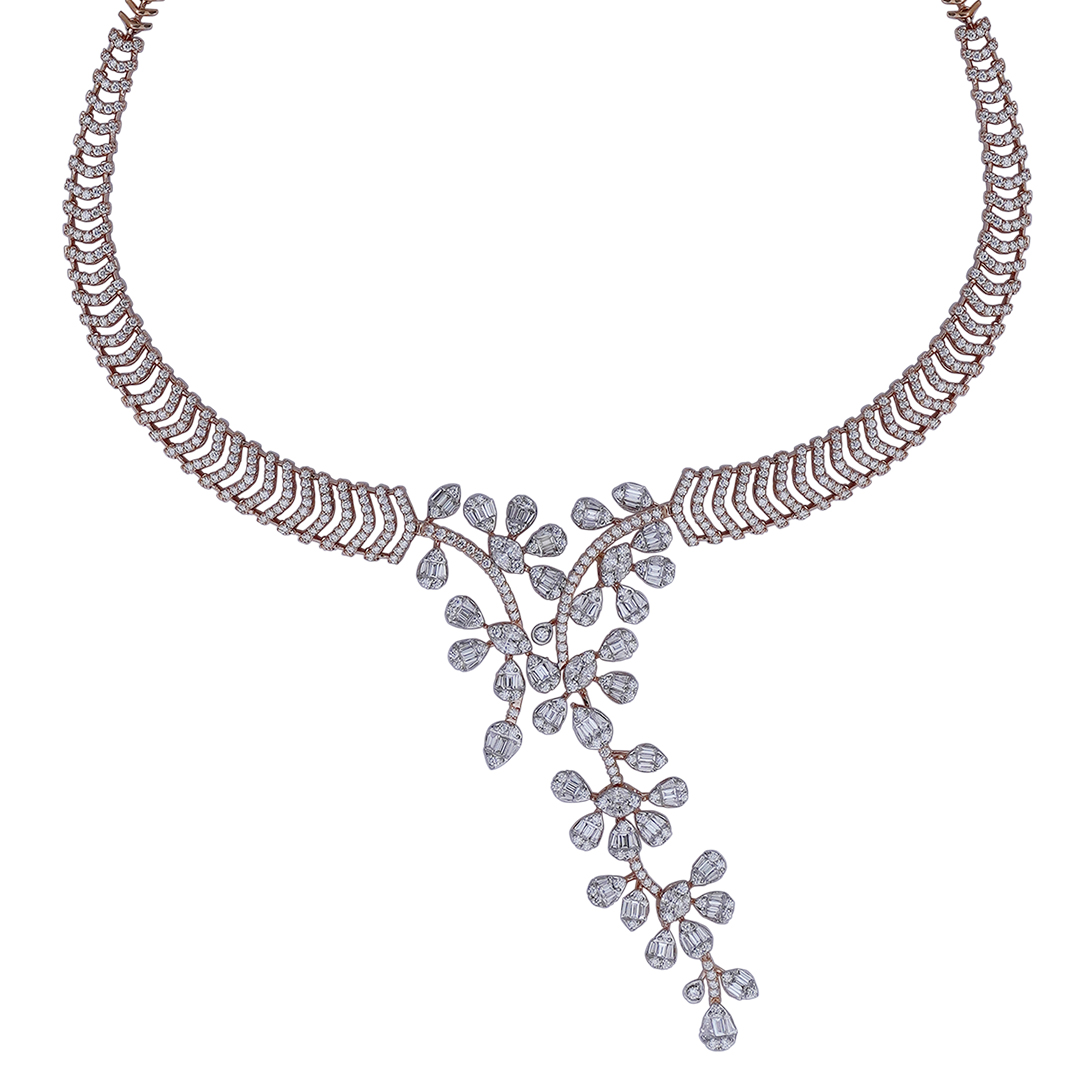 18K Diamond Open-Set Necklace
