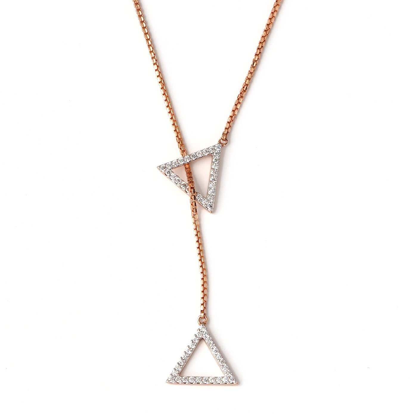 Diamond Pendant Chain Open set 18kt