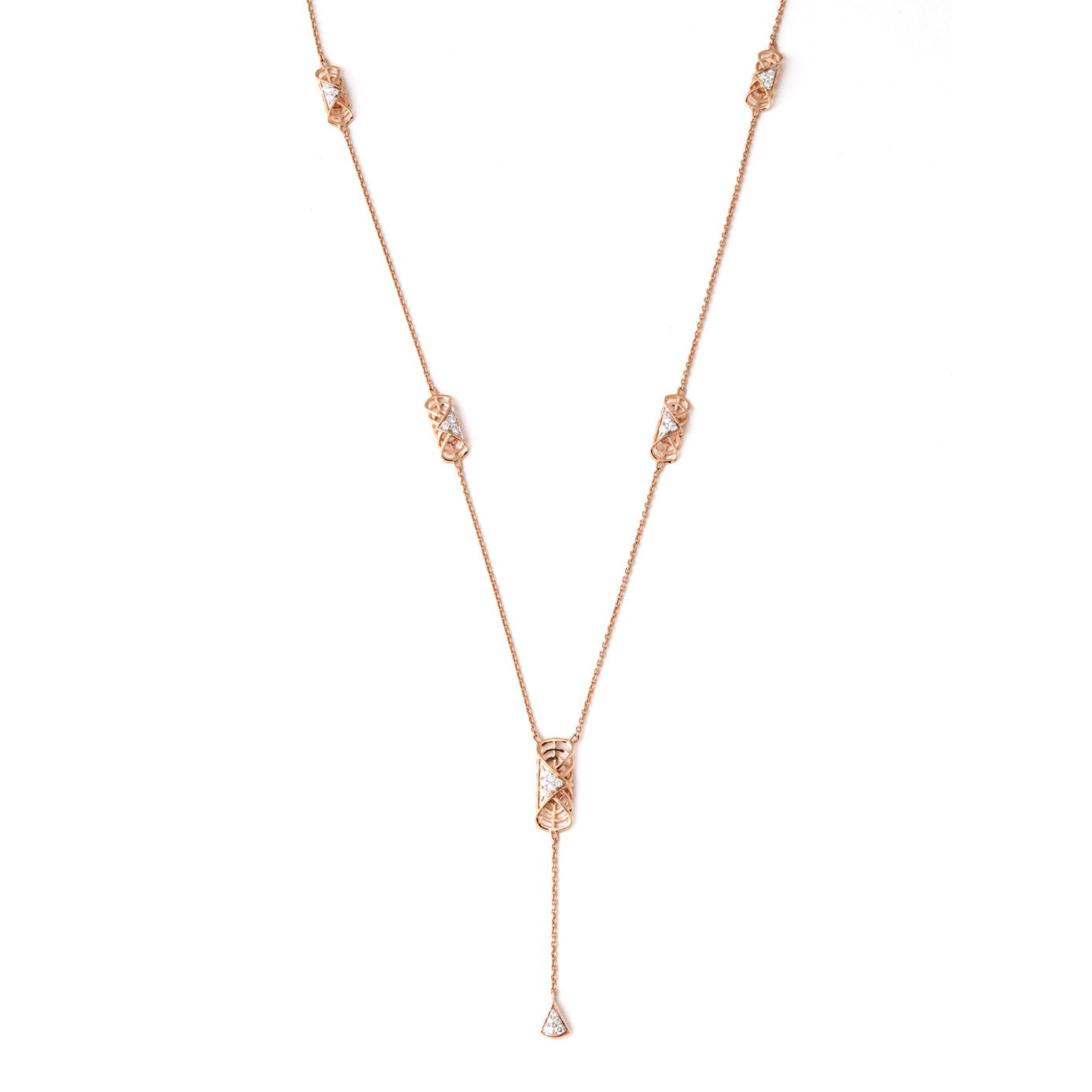 Diamond Pendant Chain Open set 18kt