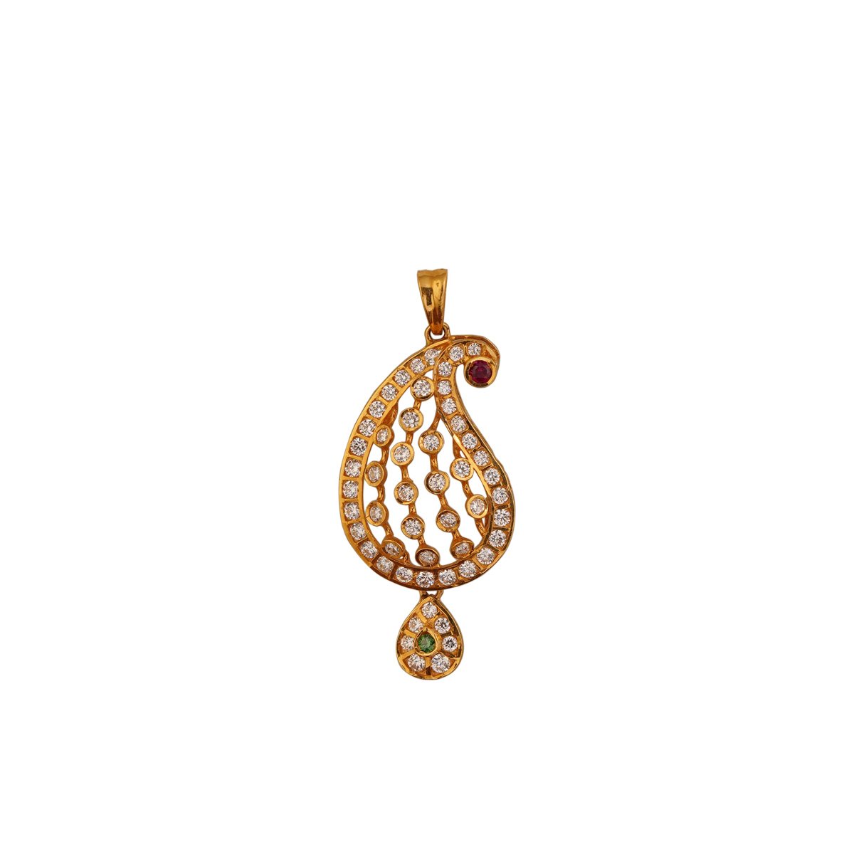 CZ I Hook Pendant